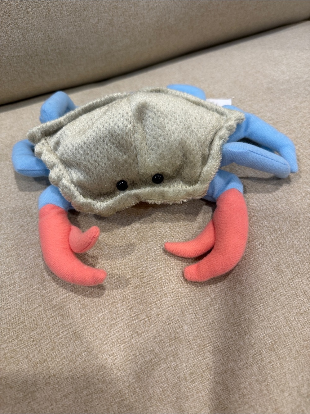 Douglas Buster the Blue Crab Toy - Blue and Coral